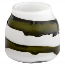 Cyan Designs 12089 - Denali Vase Iridescent White Green - Small