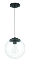 Craftmade 56891-FB - Gaze 10" 1 Light Pendant in Flat Black