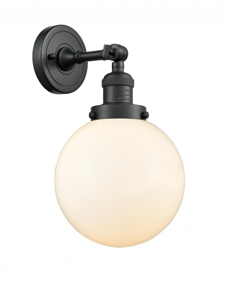 Beacon - 1 Light - 8 inch - Matte Black - Adjustable Sconce