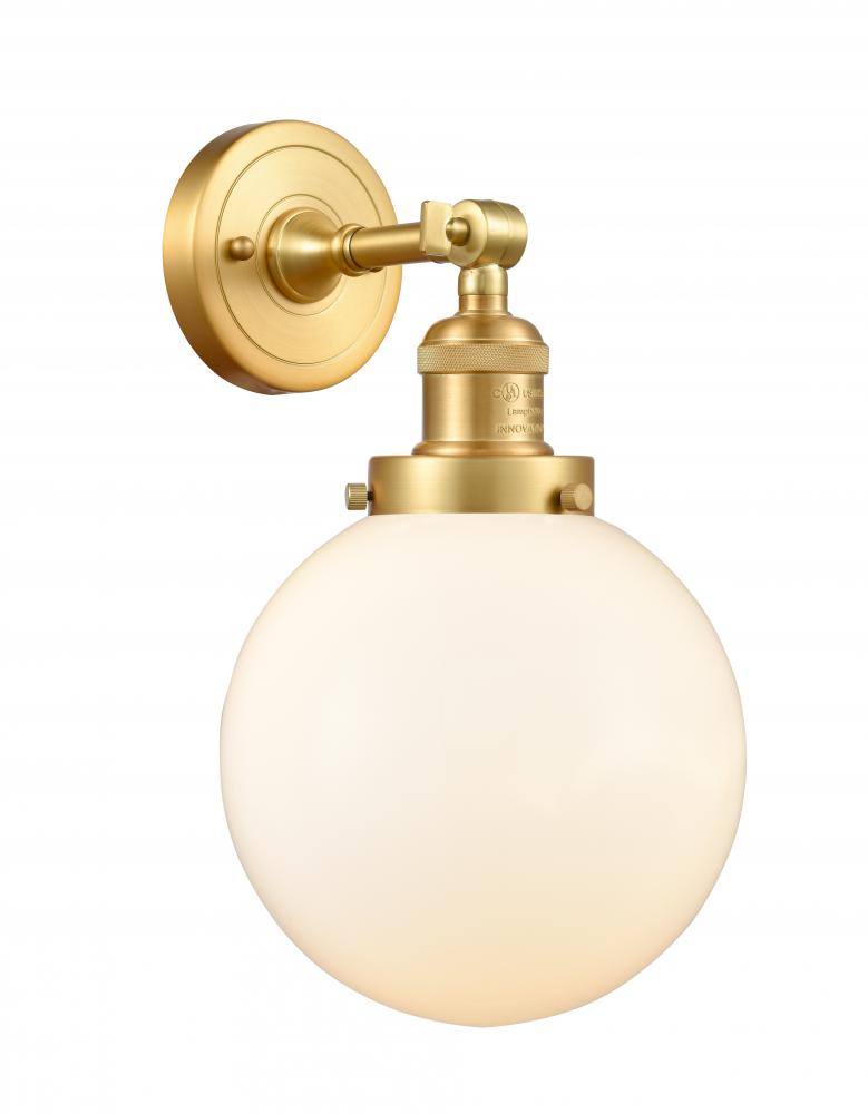 Beacon - 1 Light - 8 inch - Satin Gold - Adjustable Sconce