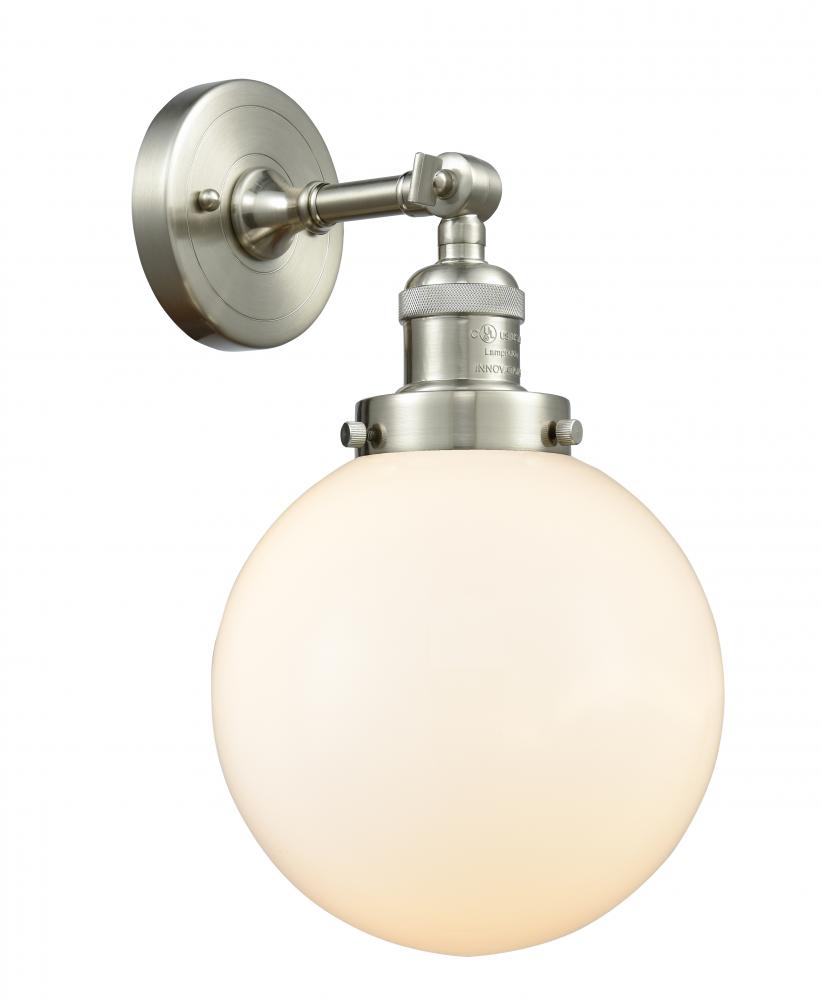 Beacon - 1 Light - 8 inch - Brushed Satin Nickel - Adjustable Sconce