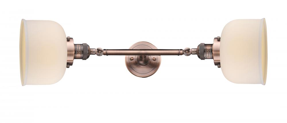 Bell - 2 Light - 8 inch - Antique Copper - Adjustable Bath Vanity Light