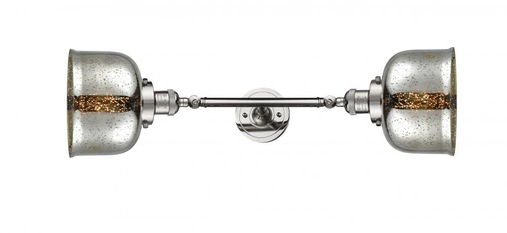 Bell - 2 Light - 8 inch - Polished Nickel - Adjustable Bath Vanity Light