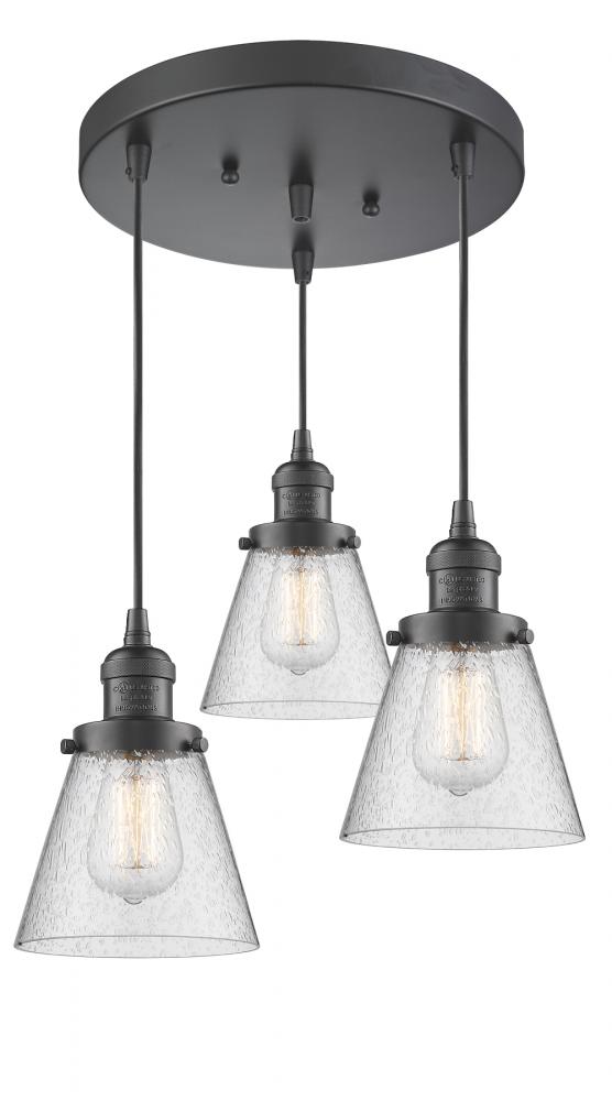 Small Cone 3 Light Multi-Pendant