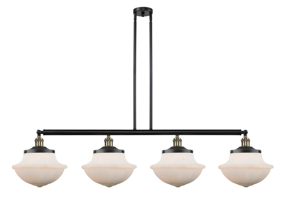 Oxford - 4 Light - 54 inch - Black Antique Brass - Stem Hung - Adjustable Island Light