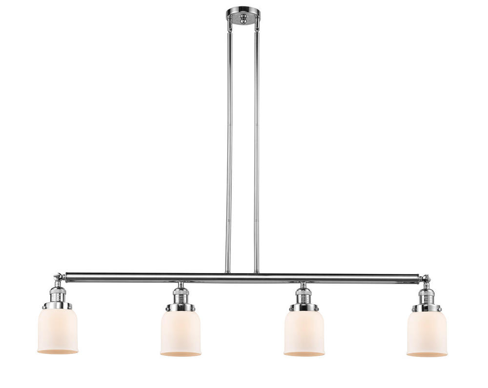 Bell - 4 Light - 50 inch - Polished Chrome - Stem Hung - Adjustable Island Light