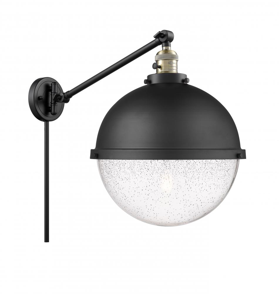 Hampden - 1 Light - 13 inch - Black Antique Brass -Adjustable Swing Arm