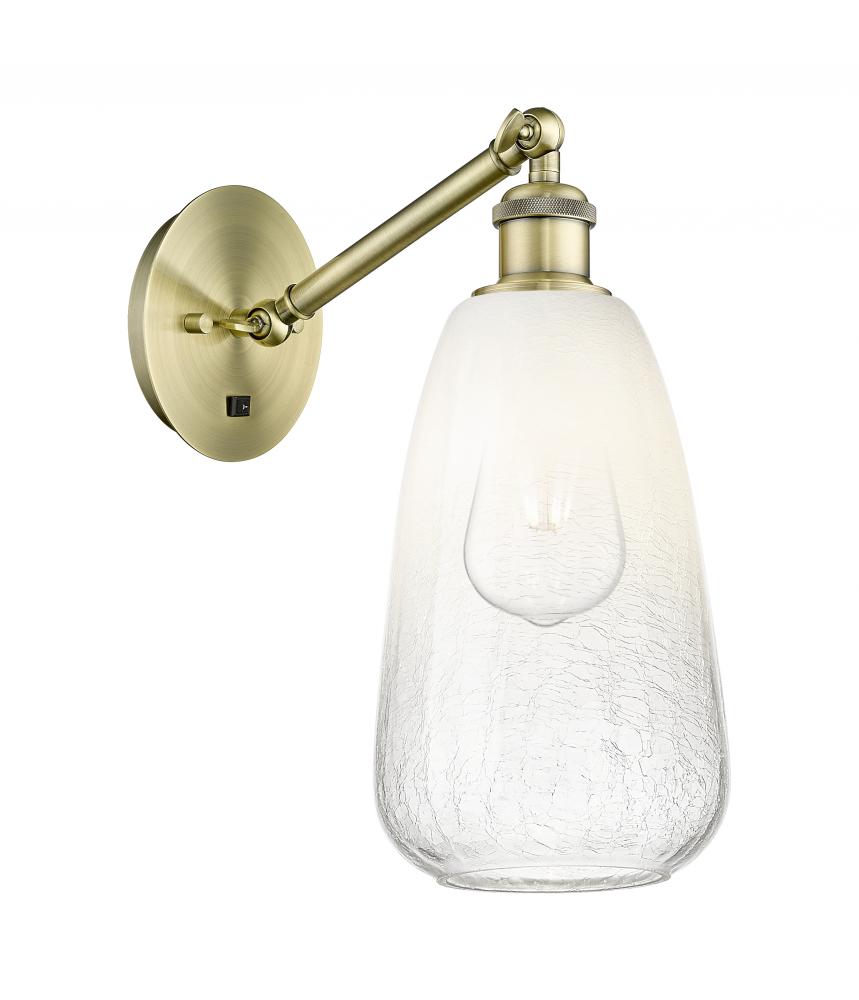 Brookhaven Almond - 1 Light - 6 inch - Antique Brass - Sconce