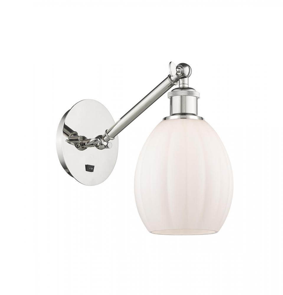 Eaton - 1 Light - 6 inch - Polished Nickel - Adjustable Sconce