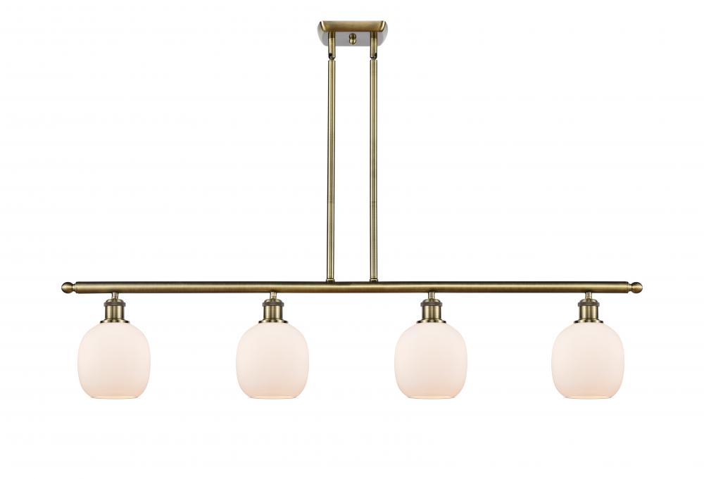 Belfast - 4 Light - 48 inch - Antique Brass - Cord hung - Island Light