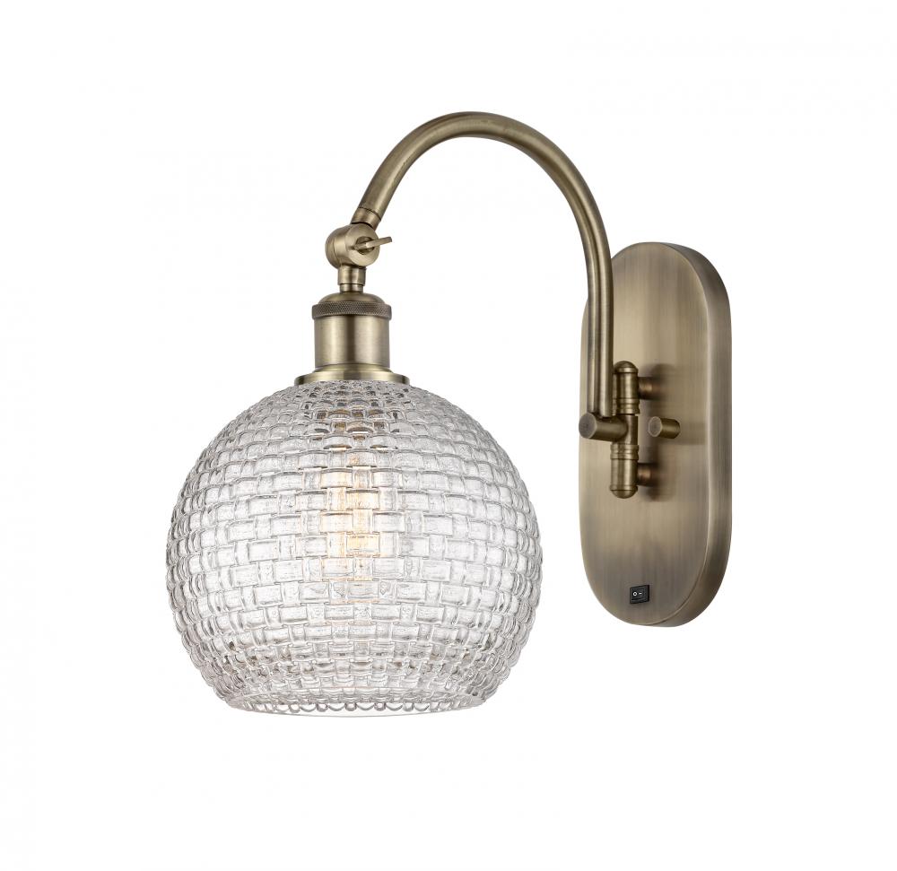 Athens - 1 Light - 8 inch - Antique Brass - Adjustable Swing Arm