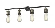 Innovations Lighting 215-BAB-LED - Bare Bulb - 4 Light - 42 inch - Black Antique Brass - Adjustable Bath Vanity Light
