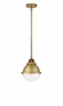 Innovations Lighting 288-1S-BB-HFS-62-BB-LED - Hampden - 1 Light - 7 inch - Brushed Brass - Cord hung - Mini Pendant