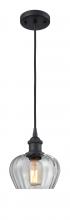 Innovations Lighting 516-1P-BK-G92-LED - Fenton - 1 Light - 7 inch - Matte Black - Cord hung - Mini Pendant
