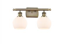 Innovations Lighting 516-2W-AB-G121-6 - Athens - 2 Light - 16 inch - Antique Brass - Bath Vanity Light