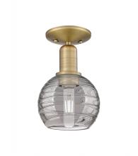 Innovations Lighting 716-1C-BB-G1213-6SM - Athens Deco Swirl - 1 Light - 6 inch - Brushed Brass - Semi-Flush Mount
