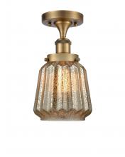 Innovations Lighting 916-1C-BB-G146 - Chatham - 1 Light - 6 inch - Brushed Brass - Semi-Flush Mount