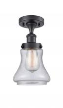 Innovations Lighting 916-1C-BK-G194 - Bellmont - 1 Light - 6 inch - Matte Black - Semi-Flush Mount