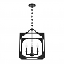 Hunter 19285 - Hunter Highland Hill Rustic Iron 4 Light Pendant Ceiling Light Fixture