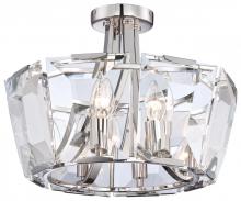 Minka Metropolitan N6987-613 - CASTLE AURORA - 8 LIGHT SEMI FLUSH