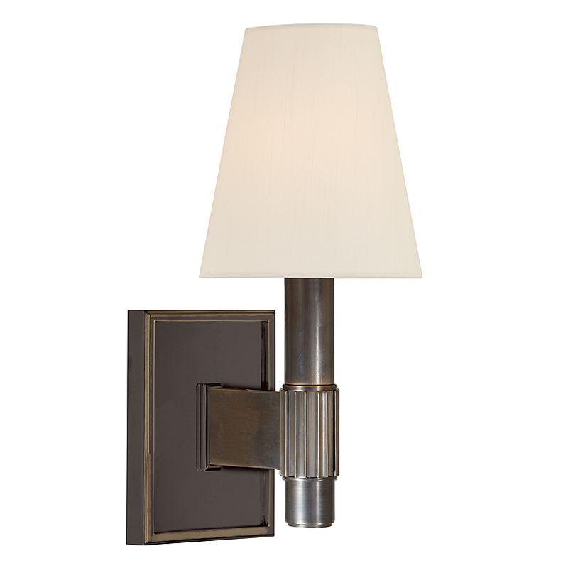 One Light Distressed Bronze Wall Light