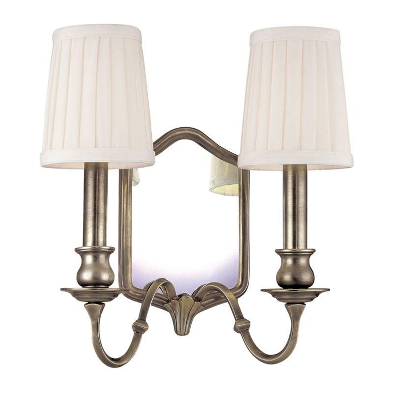 2 LIGHT MIRRORED WALL SCONCE