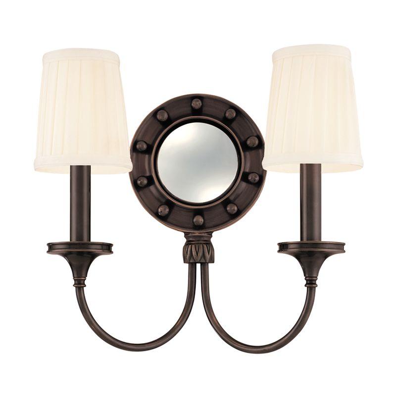 2 LIGHT MIRRORED WALL SCONCE