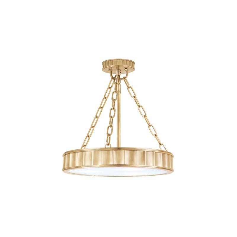 3 LIGHT SEMI FLUSH
