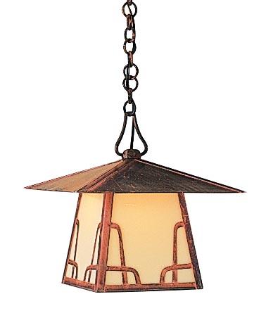 12" carmel pendant with hillcrest overlay