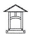 9" evergreen column mount without overlay (empty)