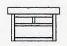 7" mission flush ceiling mount without overlay (empty)