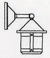 Arroyo Craftsman BB-6SWCR-N - 6" berkeley short body wall mount - wet rated