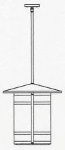 Arroyo Craftsman BSH-17LM-N - 17" berkeley long body stem hung pendant