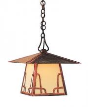 Arroyo Craftsman CH-12HAM-P - 12" carmel pendant with hillcrest overlay