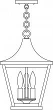 Arroyo Craftsman NAH-10CLR-RB - 10" Nantes pendant