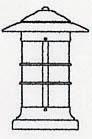 Arroyo Craftsman NC-9LOF-BZ - 9" newport long body column mount