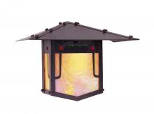 Arroyo Craftsman PDW-12GRC-MB - 12" pagoda flush wall mount