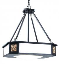 Arroyo Craftsman SCCH-21F-P - 21" saint clair inverted chandelier