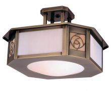 Arroyo Craftsman SCCM-15WO-P - 15" saint clair inverted semi-flush ceiling mount