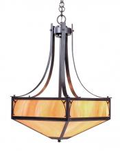 Arroyo Craftsman SGCH-20RM-BZ - 20" saint george inverted chandelier