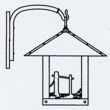 Arroyo Craftsman TRB-16HSWO-BZ - 16" timber ridge wall bracket with horse filigree