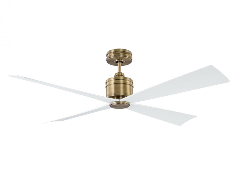 Launceton 56 Ceiling Fan in Matte White with Matte White Blades