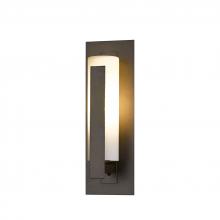 Hubbardton Forge 307285-SKT-77-GG0066 - Forged Vertical Bars Small Outdoor Sconce