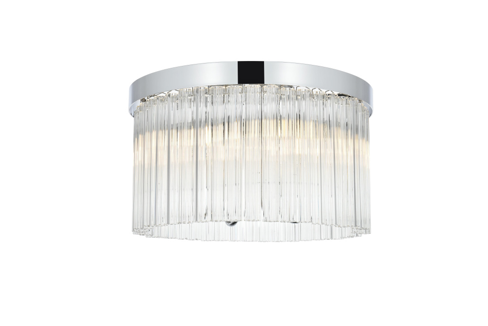 Flush Mount D16"H10"L4 Chrome