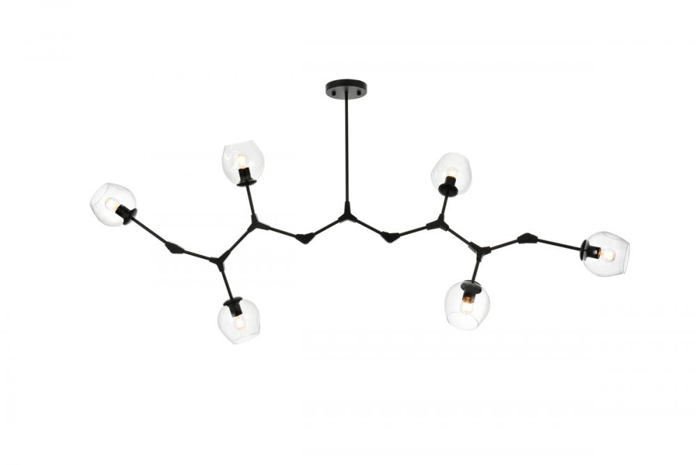 Cavoli 70 Inch Chandelier in Black