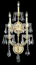 Elegant 2801W5G/RC - Maria Theresa 5 Light Gold Wall Sconce Clear Royal Cut Crystal
