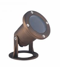 Elegant U001 - Underwater Light D3.875 H3.75 Antique Brass Clear Glas Smr16 Halogen 35w/LED Gu5.3