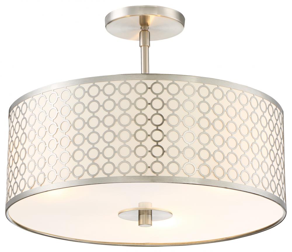 DOTS - 3 LIGHT SEMI FLUSH
