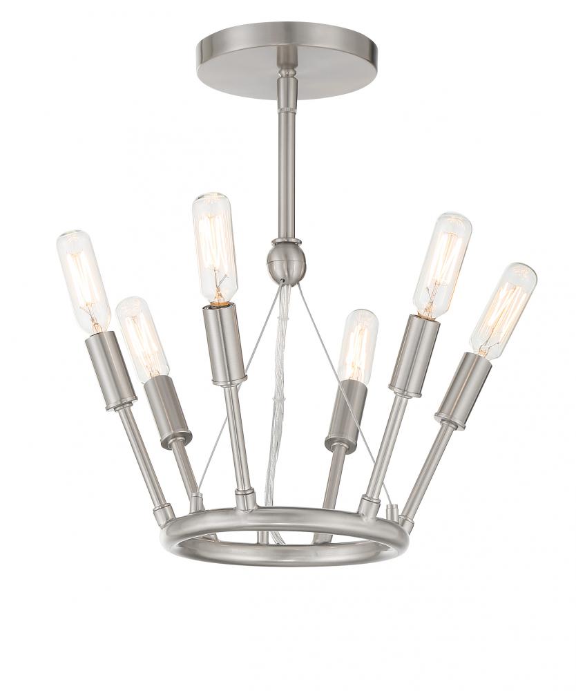 ROYALIGHTY - 6 LIGHT SEMI FLUSH