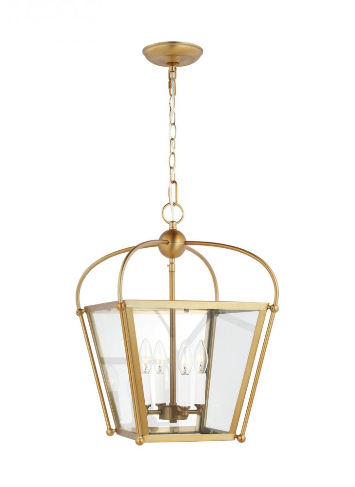 Charleston transitional 4-light indoor dimmable small ceiling pendant hanging chandelier light in sa